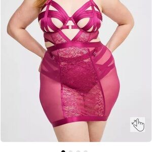 Torrid Pink Chemise Lingerie